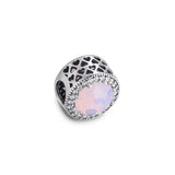 925 Sterling Silver Radiant Hearts Charm Beads for Jewelry Making