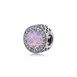 925 Sterling Silver Radiant Hearts Charm Beads for Jewelry Making