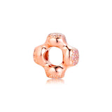 Europe Bracelet Rose Spacer Charm 925 Sterling Silver Beads