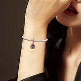 Europe Bracelet Sparkling Disc Double Dangle Charms