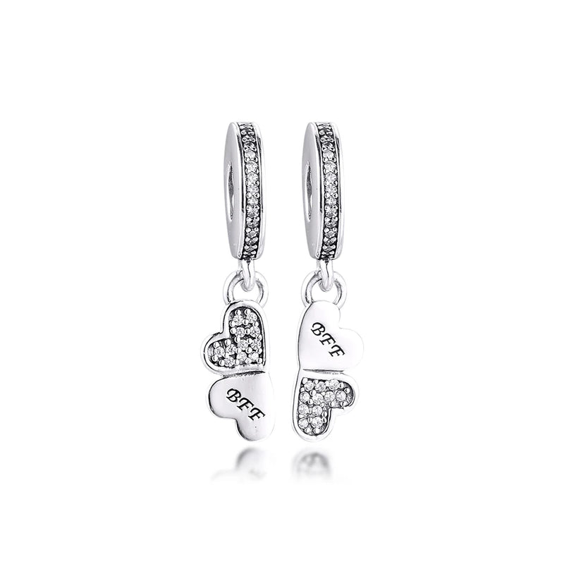 Europe Bracelets Forever Charms S925 Sterling Silver Clear CZ Beads