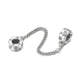 925 Silver Stars & Galaxy Safety Chain Beads for DIY Jewelry Making
