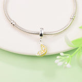 925 Silver Lemon Slice Charm for Bracelets DIY
