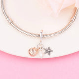 DIY 925 Silver Triple Dangle Charms for Jewelry Making