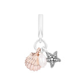 DIY 925 Silver Triple Dangle Charms for Jewelry Making