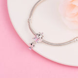 Mrs.Potts & Chip Dangle Charms 925 Silver DIY Beads