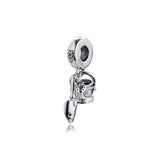 925 Sterling Silver Watering Can & Trowel Dangle Beads for Jewelry Making