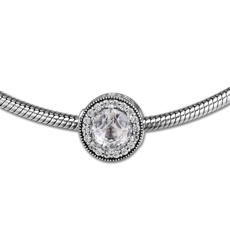 Patience Essence Beads with CZ 925 Silver Charms