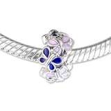 Butterfly Spacer Charm 925 Silver Beads for Bracelets DIY Jewelry Making
