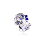Butterfly Spacer Charm 925 Silver Beads for Bracelets DIY Jewelry Making
