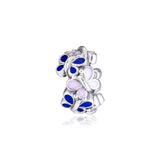 Butterfly Spacer Charm 925 Silver Beads for Bracelets DIY Jewelry Making