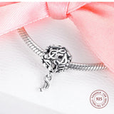 925 Sterling Silver Music Notes Charm Bead for Bracelets