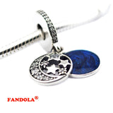 Night Sky Beads with Midnight Enamel for European Charms Bracelets