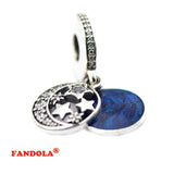 Night Sky Beads with Midnight Enamel for European Charms Bracelets
