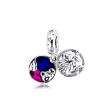 925 Silver Unicorn Double Dangle Bead for Charm Bracelets