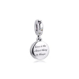 925 Silver Unicorn Double Dangle Bead for Charm Bracelets
