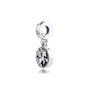 925 Silver Unicorn Double Dangle Bead for Charm Bracelets