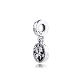 925 Silver Unicorn Double Dangle Bead for Charm Bracelets