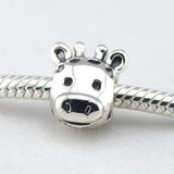 925 Sterling Silver Giraffe Bead for European Charm Bracelets