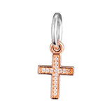 Symbol of Faith Beads with Rose Plated Silver Jewelry