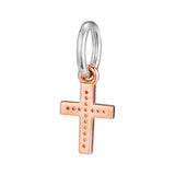 Symbol of Faith Beads with Rose Plated Silver Jewelry