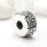 925 Silver Lace Charm Clip Stopper Beads for Bracelets