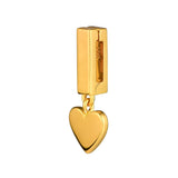 925 Sterling Silver Floating Heart Clip Charm Bead for Women