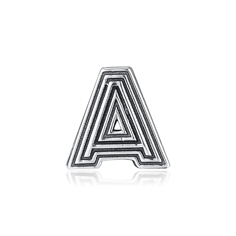 Europe Reflexions 26 Letters Clip Charm 925 Silver DIY Jewelry Beads