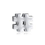 Europe Reflexions Bracelet Hashtag Charm 925 Sterling Silver DIY Making
