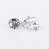 925 Silver Bead Merry Christmas Gloves Dangle European Charm