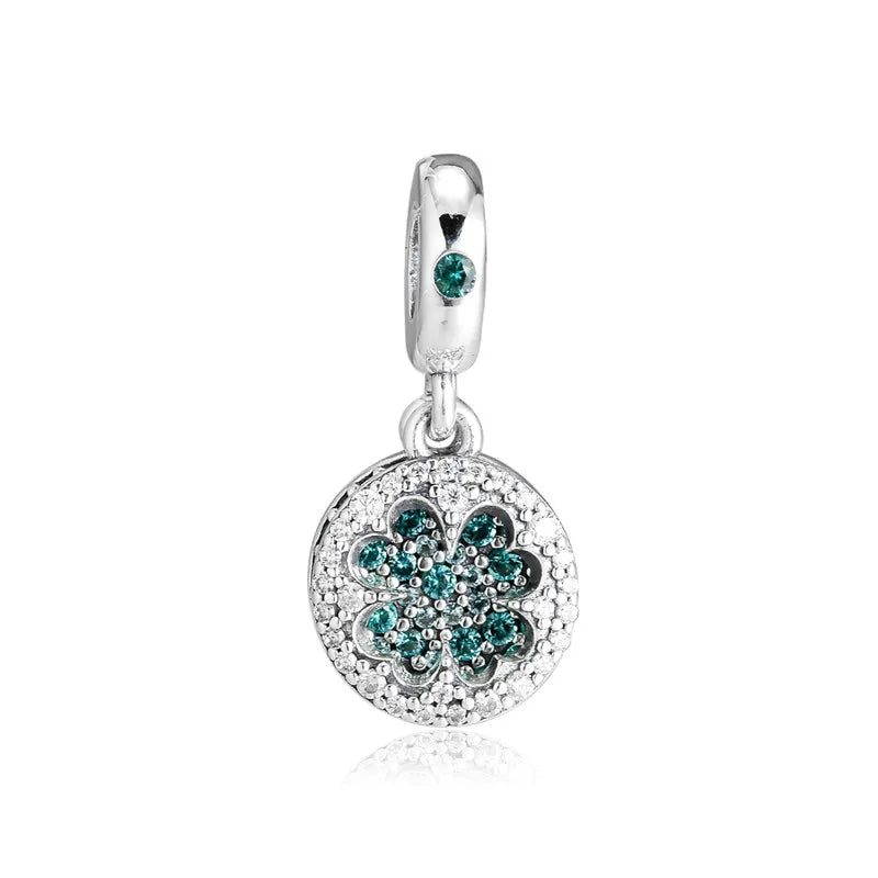 Lucky Four-Leaf Clover Charm for Bracelets