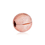 Rose Matte Brilliance Clip Charm Sterling Silver