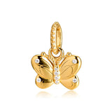 Butterfly Charm Sterling Silver Bead for Bracelets