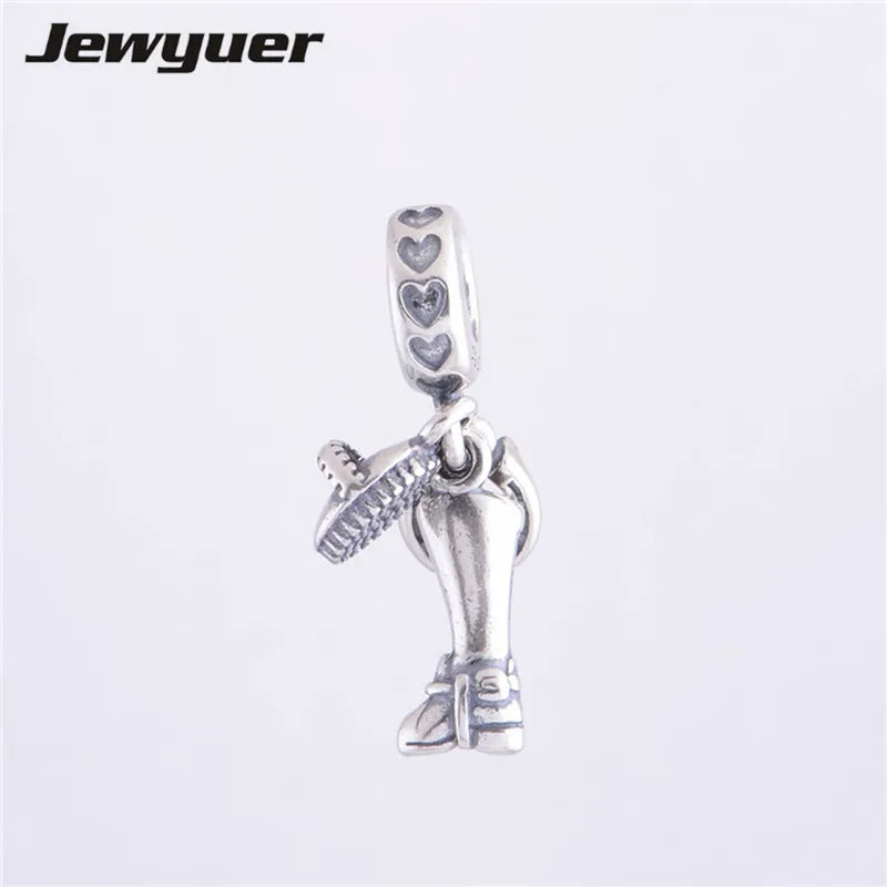 925 Silver Equestrian Charms for DIY Bracelet Making