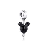 925 Silver Lover Mouse Charm for Bracelet DIY Jewelry Making