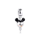 925 Silver Lover Mouse Charm for Bracelet DIY Jewelry Making