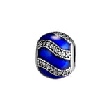 Sterling Silver Beads with Royal Enamel for Bracelets