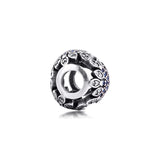 Crystalized Snowflake Charm Sterling Silver Bead