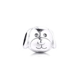 925 Sterling Silver Dog Charms Beads for Bracelets