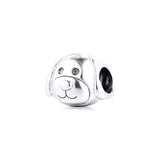 925 Sterling Silver Dog Charms Beads for Bracelets