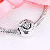 Clear CZ 925 Sterling Silver Charms for Bracelets