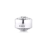 Clear CZ 925 Sterling Silver Charms for Bracelets