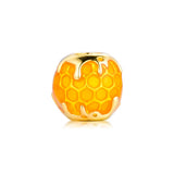 Golden Honey Charms 925 Sterling Silver Beads