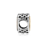 Locked Hearts Charm Beads 925 Sterling Silver for Bracelets