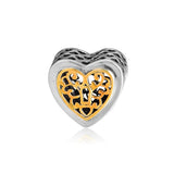 Locked Hearts Charm Beads 925 Sterling Silver for Bracelets