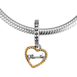 Family Charms 14K Plated Sterling Silver Beads for Bracelets