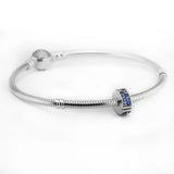 925 Sterling Silver Mosaic Shining Elegance Clip Charm Bead