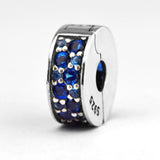 925 Sterling Silver Mosaic Shining Elegance Clip Charm Bead
