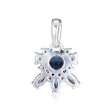 Frost Charms Sterling Silver Beads with Colored Crystal