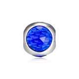 Radiant Droplet Beads with Royal Crystal 100% Sterling-Silver Charms